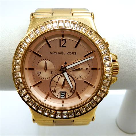 michael kors dylan rose gold &|michael kors mk5412 dylan chronograph rose gold ip .